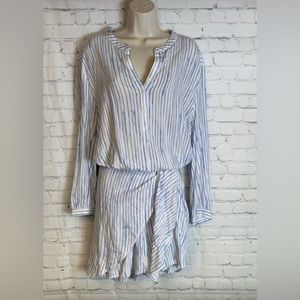 Gap Gauzy Wrap Shirt Dress Size Large Tall